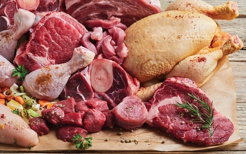جلوگیری از ریزش مو - گوشت و مرغ