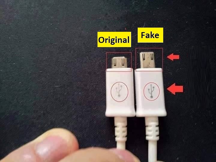 تشخیص شارژر اصل و با کیفیت